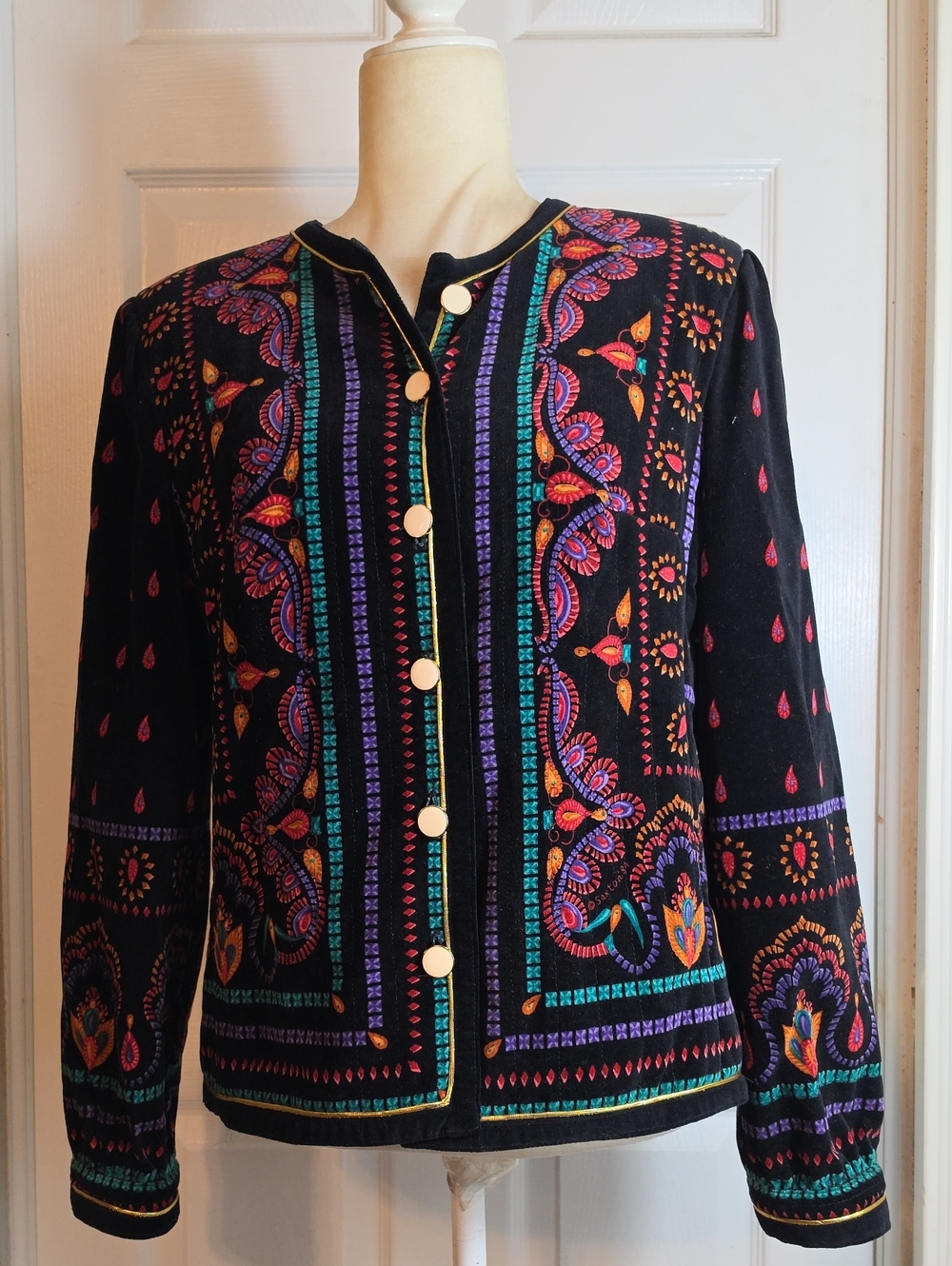 Saxon Hall Velvet Boho Jacket